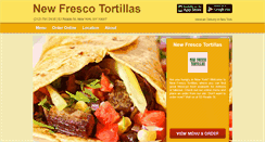 Desktop Screenshot of newfrescotortillas.com